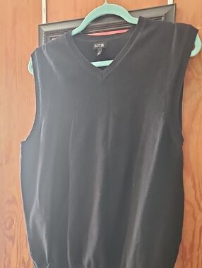 Apt. 9 Black V-Neck Knit Sweater Vest